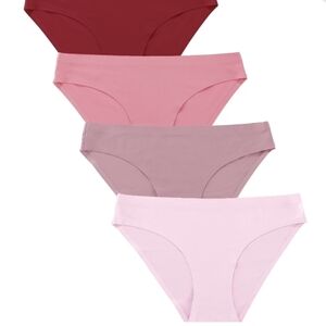 NIP 3-Pack FINETOO Seamless Bikini Panties. Medium. No Show.